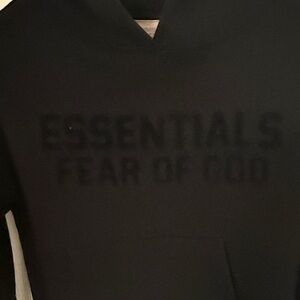 Fear of God Essentials Black Hoodie